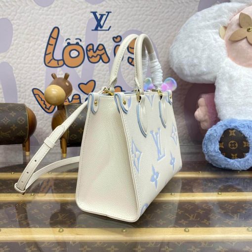 Louis Vuitton OnTheGo PM M46833 Latte Candy Blue - Image 8