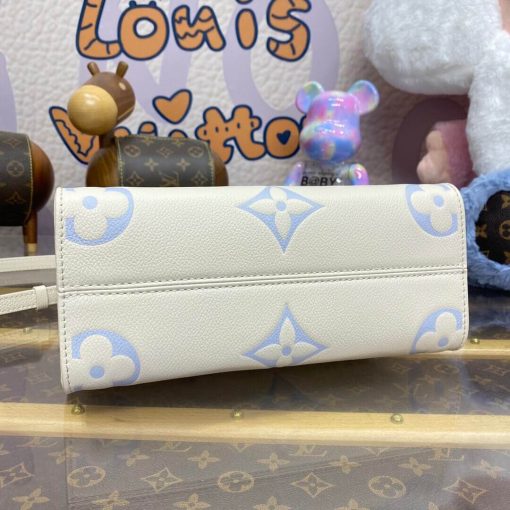Louis Vuitton OnTheGo PM M46833 Latte Candy Blue - Image 9