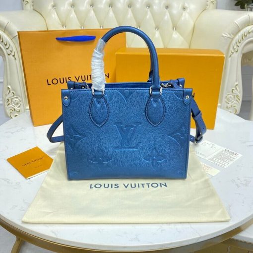 Louis Vuitton Onthego PM M58956 Navy Nacre - Image 7