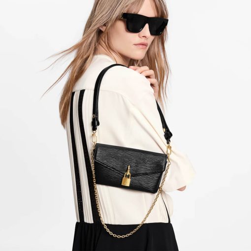 Louis Vuitton Padlock On Strap M80682 M80819 Black - Image 2