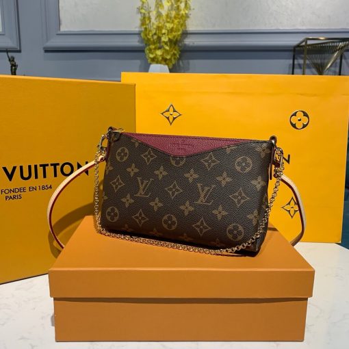 Louis Vuitton Pallas Clutch M41638 M41639 M44058 M44037 Burgundy - Image 2