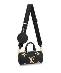 Louis Vuitton Papillon BB M45980 Black/Beige