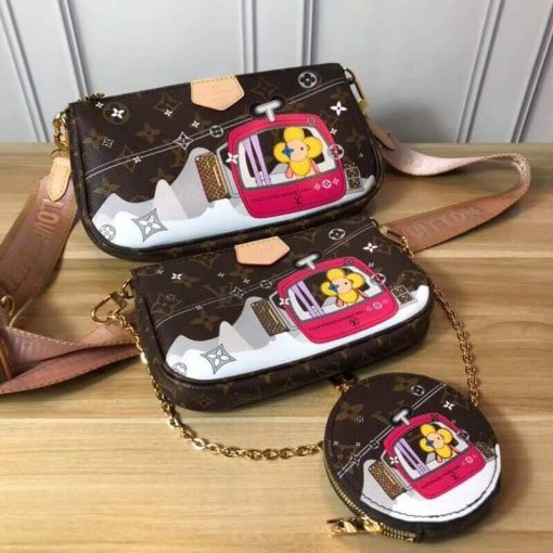 Louis Vuitton Paris Multi Pochette Accessoires M44813 Pink - Image 9