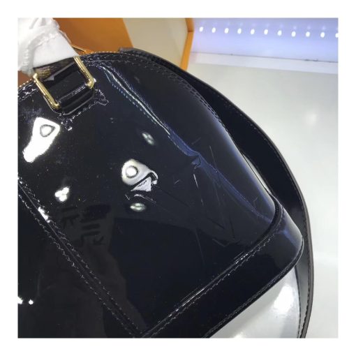 Louis Vuitton Patent Leather Alma BB M54785 Black - Image 5