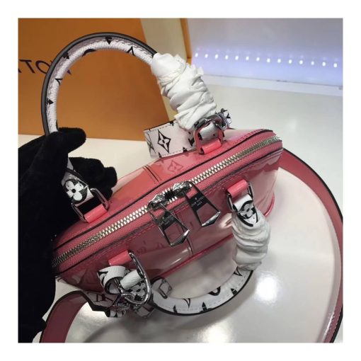 Louis Vuitton Patent Leather Alma BB M54785 Vieux Rose - Image 4