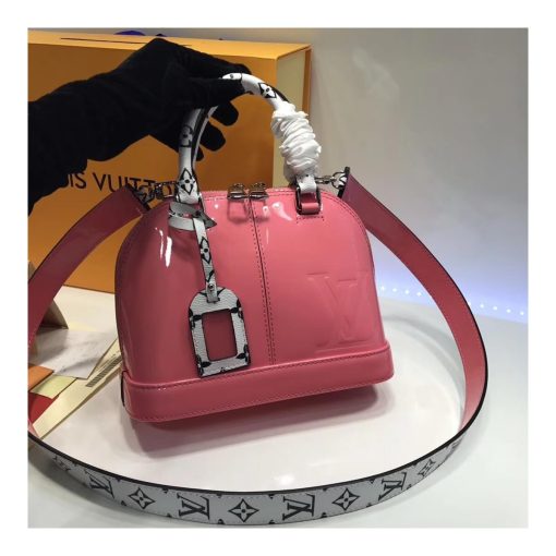 Louis Vuitton Patent Leather Alma BB M54785 Vieux Rose - Image 6
