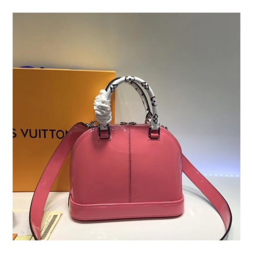 Louis Vuitton Patent Leather Alma BB M54785 Vieux Rose - Image 7