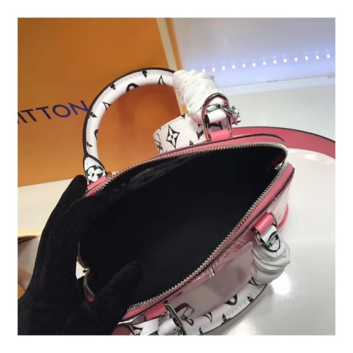 Louis Vuitton Patent Leather Alma BB M54785 Vieux Rose - Image 8