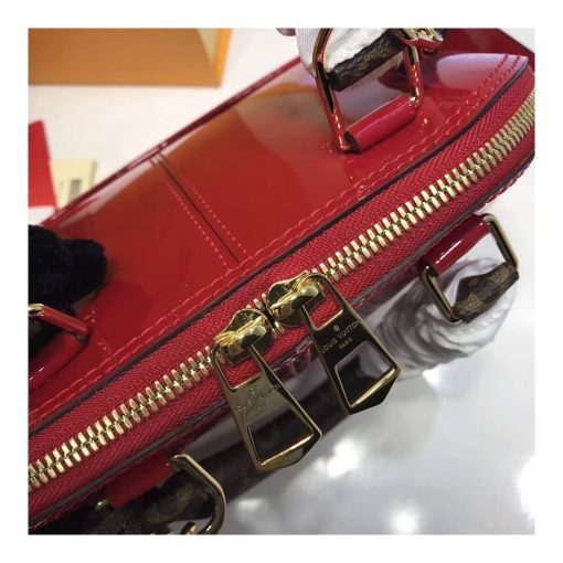Louis Vuitton Patent Leather Alma BB M54785 Red - Image 6