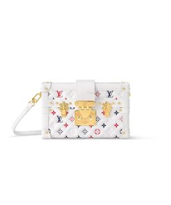 Louis Vuitton Petite Malle M23541 In Monogram Lambskin White