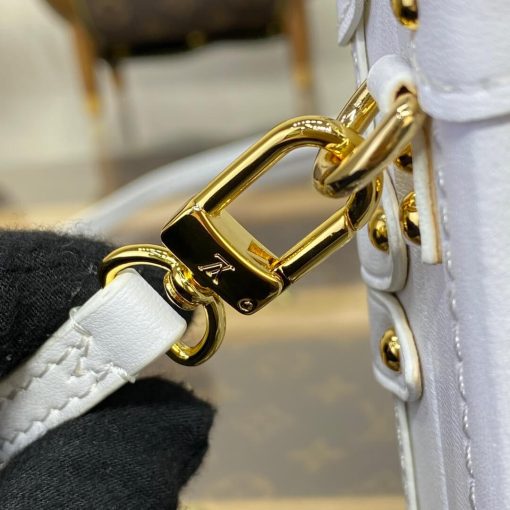 Louis Vuitton Petite Malle M23541 In Monogram Lambskin White - Image 10