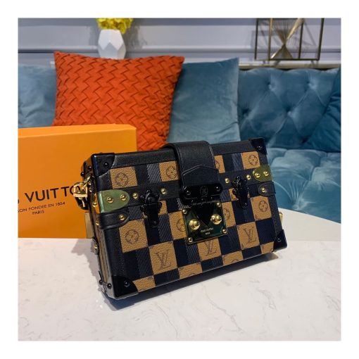 Louis Vuitton Petite Malle M53201 M53253 Black - Image 3