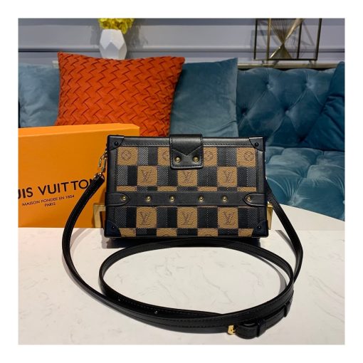 Louis Vuitton Petite Malle M53201 M53253 Black - Image 4