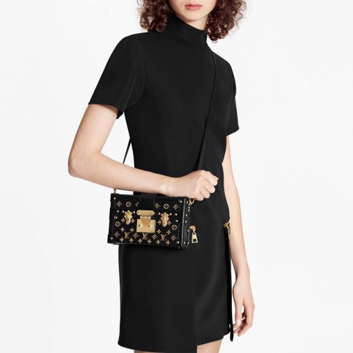 Louis Vuitton Petite Malle Monogram Metal Bag M57817 - Image 2