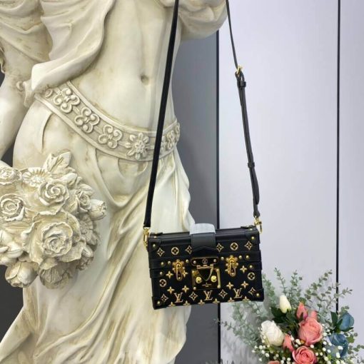 Louis Vuitton Petite Malle Monogram Metal Bag M57817 - Image 3