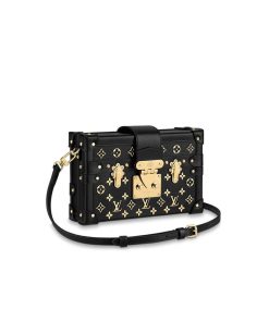 Louis Vuitton Petite Malle Monogram Metal Bag M57817