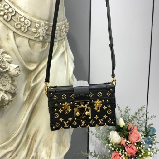 Louis Vuitton Petite Malle Monogram Metal Bag M57817 - Image 4
