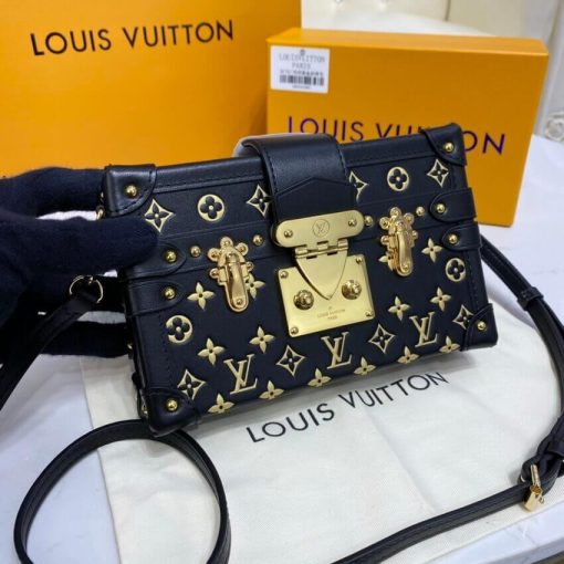 Louis Vuitton Petite Malle Monogram Metal Bag M57817 - Image 5