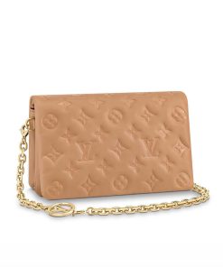 Louis Vuitton Pochette Coussin M80818 Camel Brown