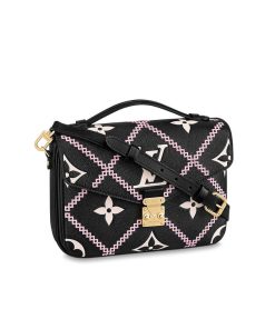 Louis Vuitton Pochette Metis M46018 M46028 Black