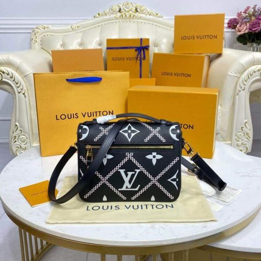 Louis Vuitton Pochette Metis M46018 M46028 Black - Image 6