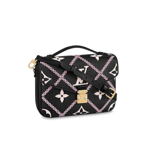Louis Vuitton Pochette Metis M46018 M46028 Black