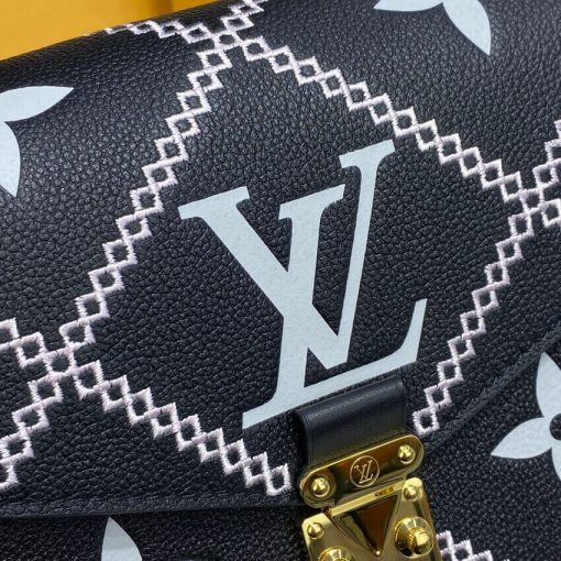 Louis Vuitton Pochette Metis M46018 M46028 Black - Image 8