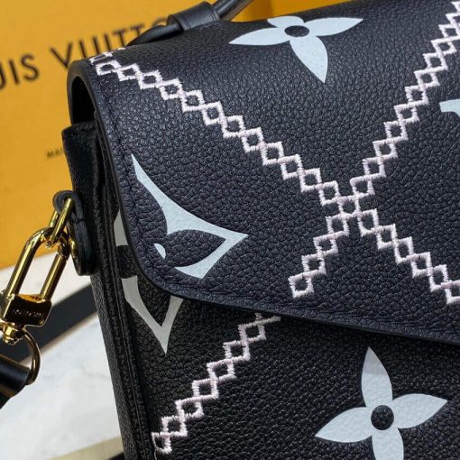 Louis Vuitton Pochette Metis M46018 M46028 Black - Image 9