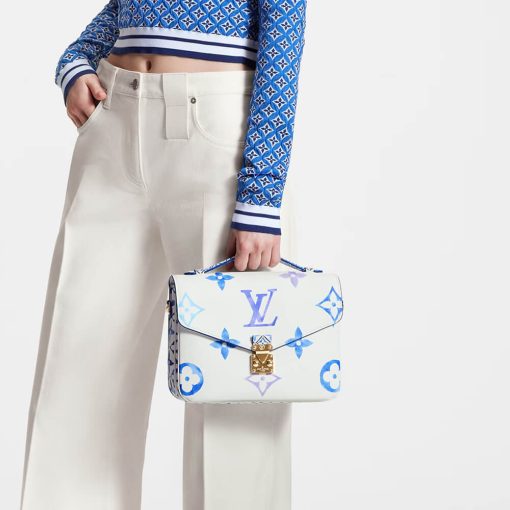 Louis Vuitton Pochette Metis MM M23055 Blue - Image 3
