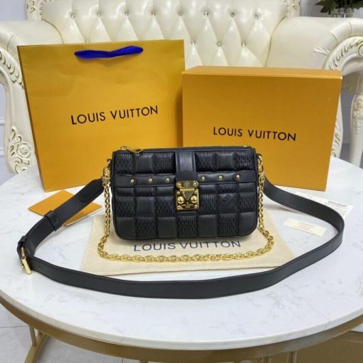 Louis Vuitton Pochette Troca M59046 M59048 M59049 Black - Image 5