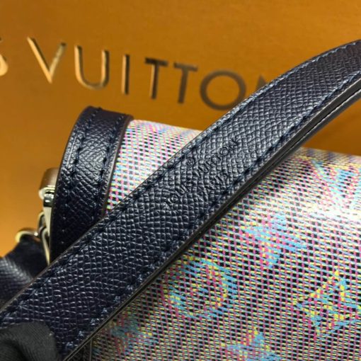 Louis Vuitton Printed Calf Leather Dauphine MM M55452 Blue - Image 5