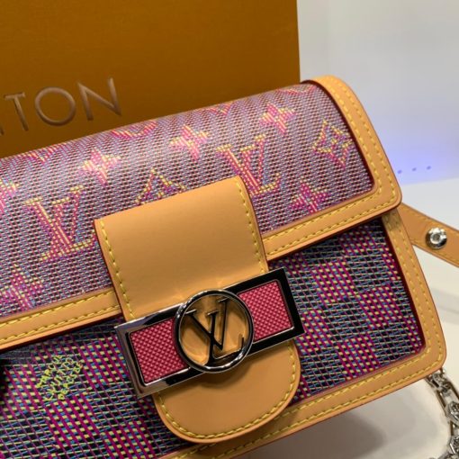 Louis Vuitton Printed Calf Leather Mini Dauphine M55454 Pink - Image 2