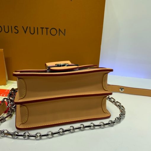 Louis Vuitton Printed Calf Leather Mini Dauphine M55454 Pink - Image 3