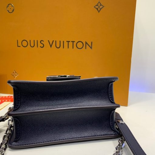 Louis Vuitton Printed Calf Leather Mini Dauphine M55454 Blue - Image 10