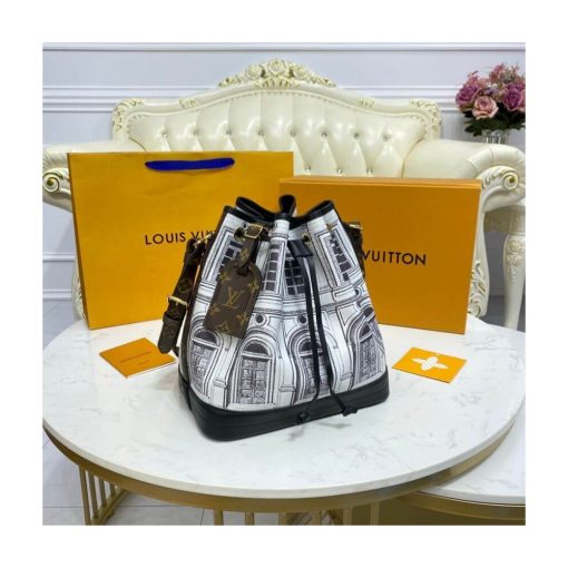 Louis Vuitton Printed Matte Calf Leather Noé MM M59105 - Image 5