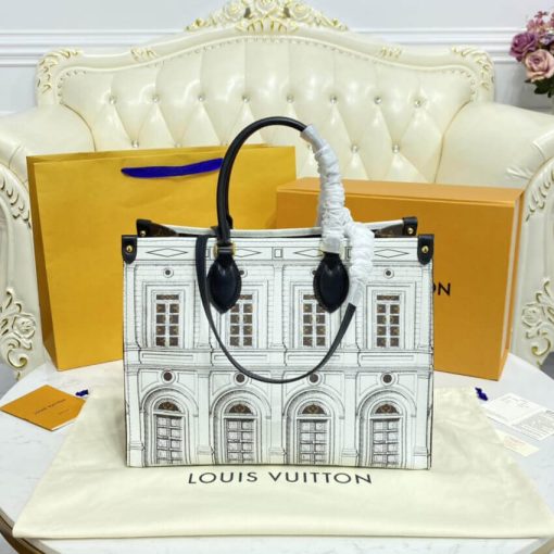 Louis Vuitton Printed Matte Calf Leather Onthego MM M59264 - Image 3
