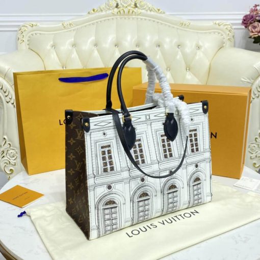 Louis Vuitton Printed Matte Calf Leather Onthego MM M59264 - Image 4