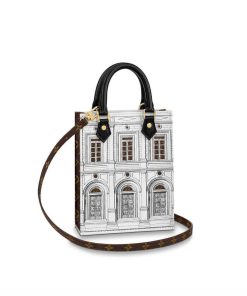Louis Vuitton Printed Matte Calf Leather Petit Sac Plat M80991
