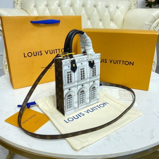 Louis Vuitton Printed Matte Calf Leather Petit Sac Plat M80991 - Image 7