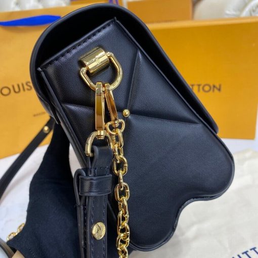 Louis Vuitton Sheepskin Leather Twist MM M59029 Black - Image 9