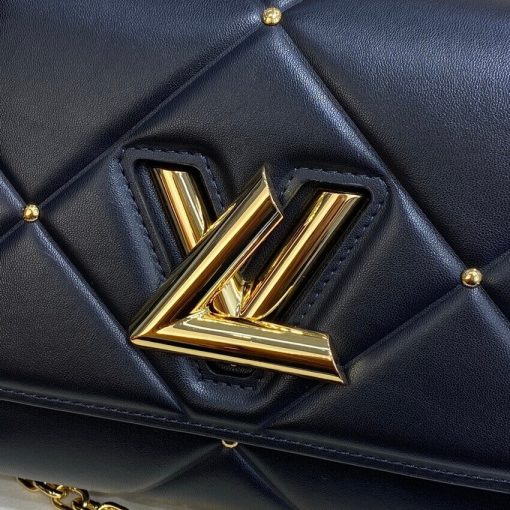 Louis Vuitton Sheepskin Leather Twist MM M59029 Black - Image 10
