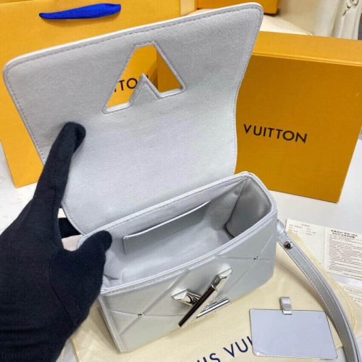 Louis Vuitton Sheepskin Leather Twist PM M59031 Argent - Image 13