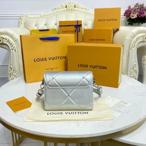 Louis Vuitton Sheepskin Leather Twist PM M59031 Argent - Image 6