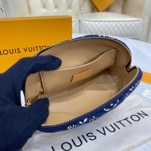 Louis Vuitton Since 1854 Cosmetic Pouch PM M80307 M80076 Blue - Image 11