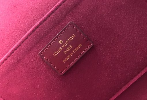 Louis Vuitton Smooth Calfskin Leather Dauphine MM M55735 M55821 Burgundy - Image 10