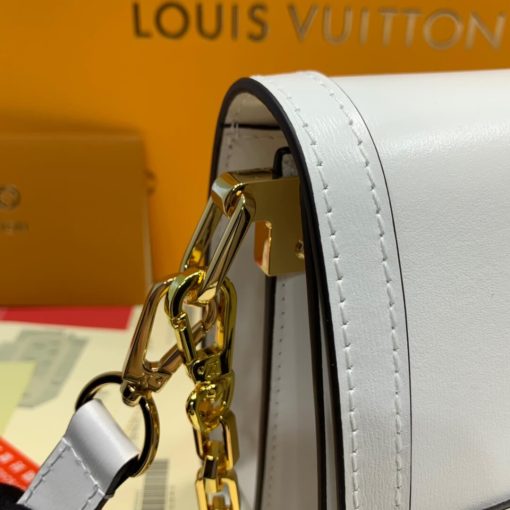 Louis Vuitton Smooth Calfskin Leather Dauphine MM M55735 M55821 Burgundy - Image 15