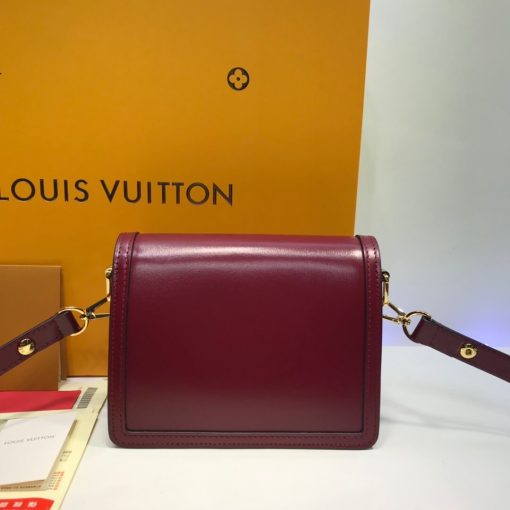 Louis Vuitton Smooth Calfskin Leather Mini Dauphine M55836 M55837 Burgundy - Image 4