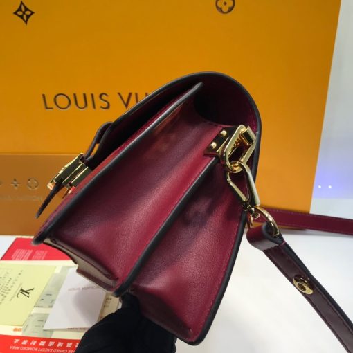 Louis Vuitton Smooth Calfskin Leather Mini Dauphine M55836 M55837 Burgundy - Image 5