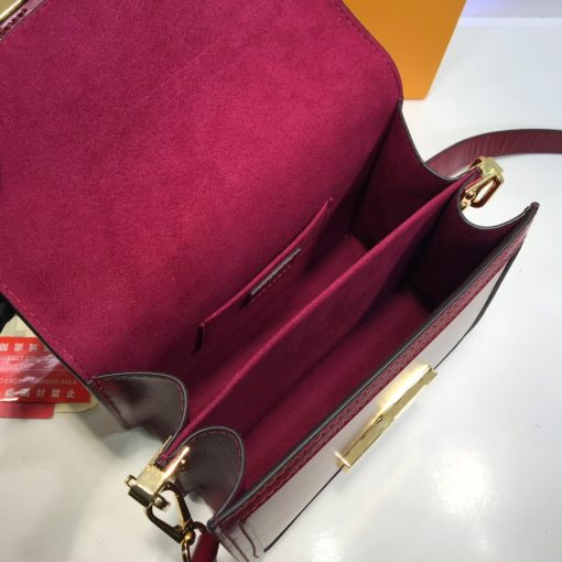 Louis Vuitton Smooth Calfskin Leather Mini Dauphine M55836 M55837 Burgundy - Image 7