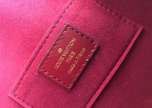 Louis Vuitton Smooth Calfskin Leather Mini Dauphine M55836 M55837 Burgundy - Image 9